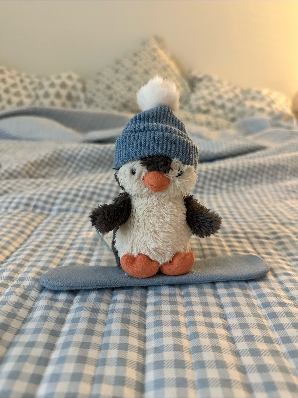 Jellycat Peanut Penguin Snowboarding